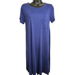 LuLaRoe Carly Short Sleeve T-Shirt Dress with Pocket Women's XS NEW