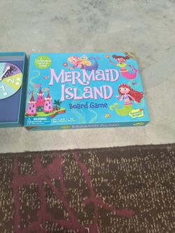 Peaceable  Mermaid Island Board Game For 5 and Up