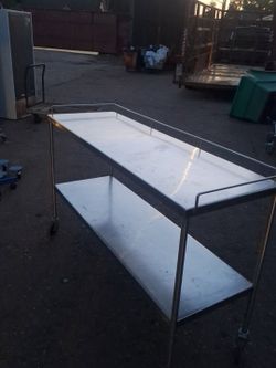 commercial stainless steel processing table