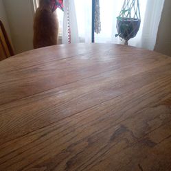 Small Round Wood Pedestal Table