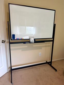 Whiteboard (48" x 32") - Black Frame