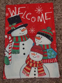 Snowman Garden Flag