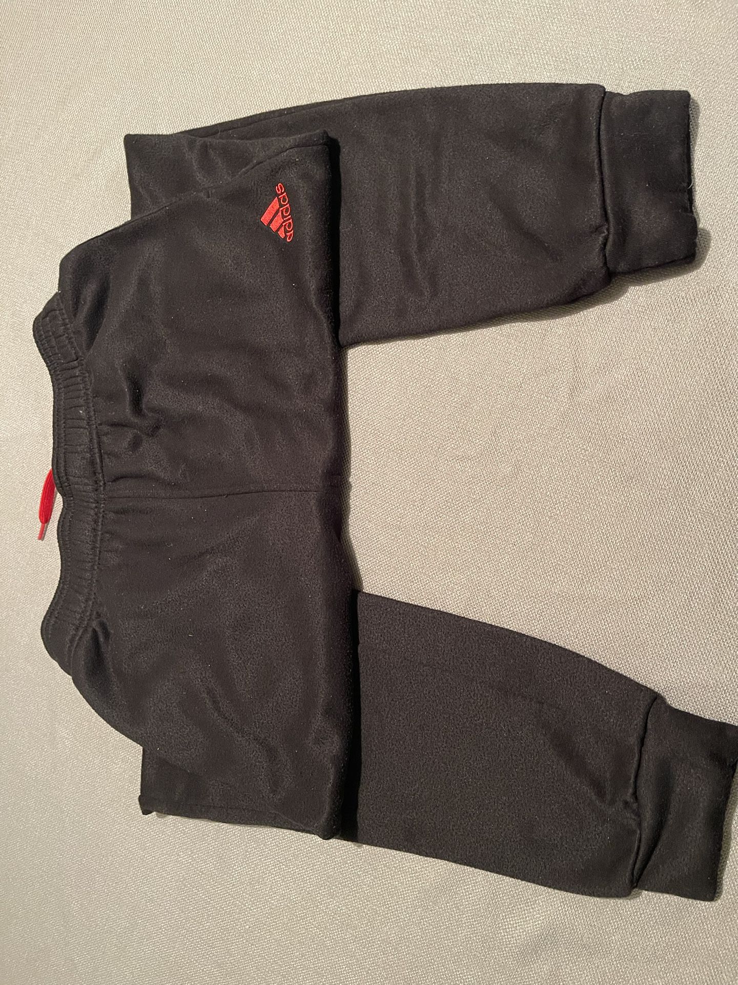 Adidas Climate Boys Black Fleece Jogger Pants Size Large
