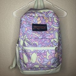 JanSport Cross Town Plus 17" Backpack in the "Fluid Slice of Fun" Pattern