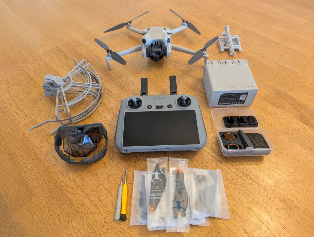 DJI Mini 4 Pro with fly more kit. 