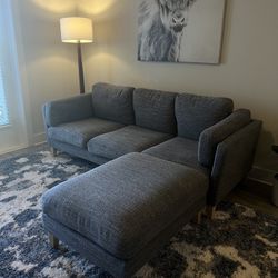 Sectional Couch (Marled Grey) - World Market