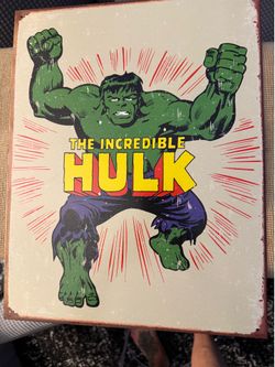 Hulk metal retro poster