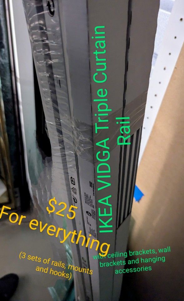 Ikea VIDGA curtain Rail