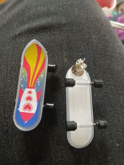 Handmade skateboard earrings new