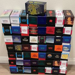 Empty! Official Pokemon ETB Storage Boxes Card