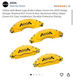 AOOA Racing Yellow Brake Caliper Covers Set of 4