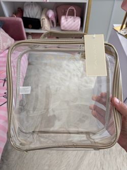 Clear makeup bag