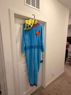 Alien Space Fleece Costume Onesie S/M