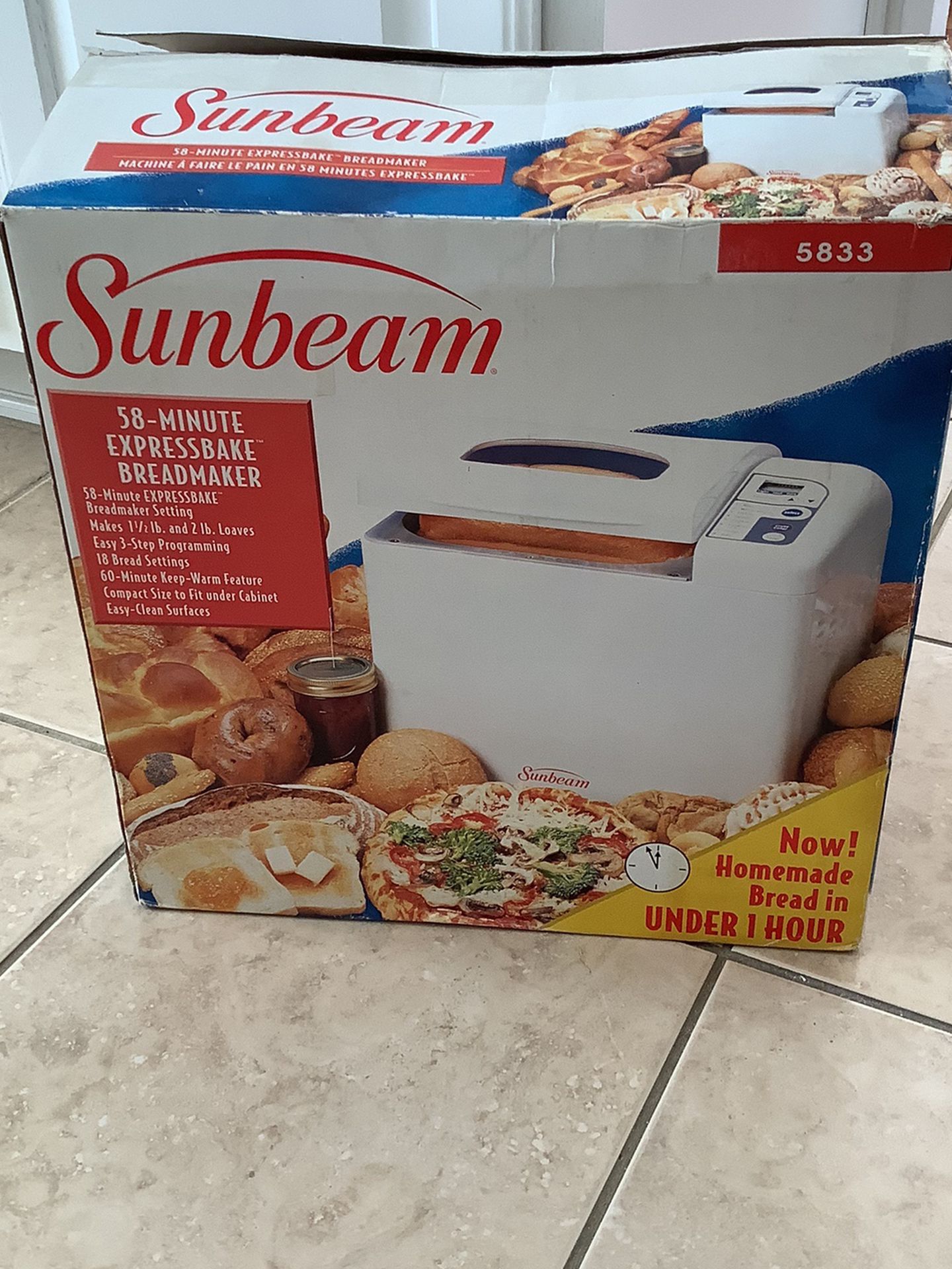 Sunbeam Expressbake Bread maker
