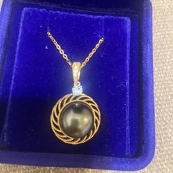 Necklace, Plated With Gold 