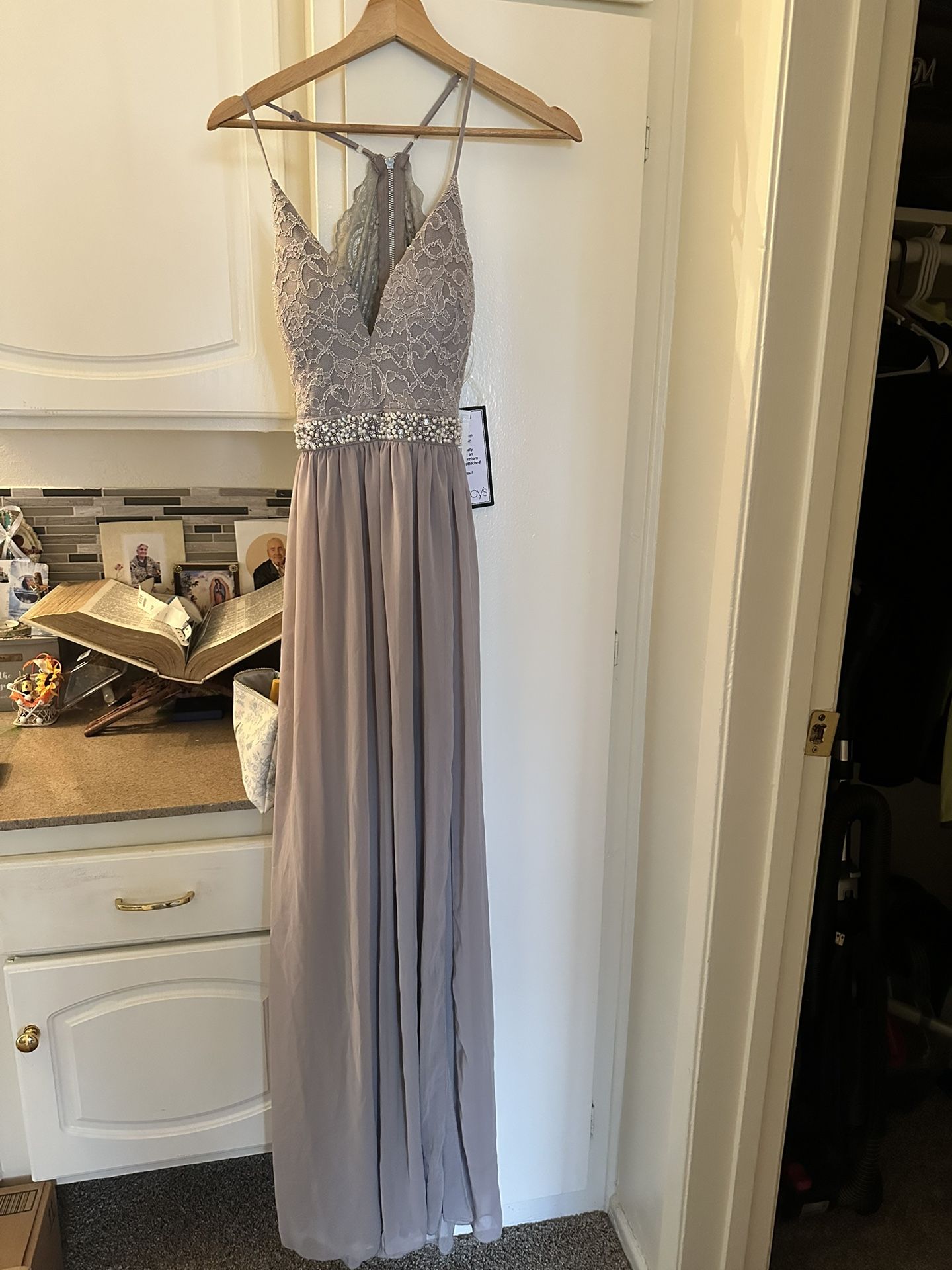 Small Gray Long Dress