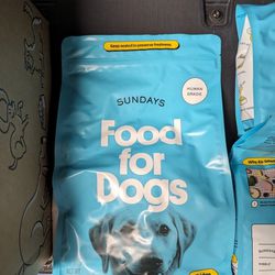 7 Bags Of Sundays Dog Food, Chicken Flavor