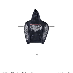 Hellstar Airbrushed Skull Hoodie 'Black'