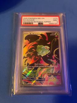 Bulbasaur #133 PSA 9 mega evolution  stamped
