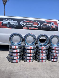 Montecarlo tires new 155 80R13 Remington White Walls $380 set of four install mount and balance 👌