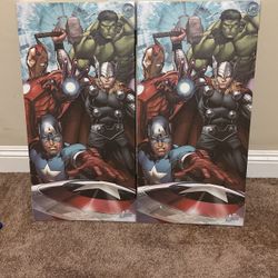 Marvel Avenger Assemble Canvas Wall Decor Boys