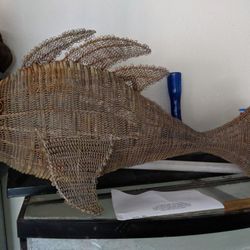 Mid-century Metal Fish Art!