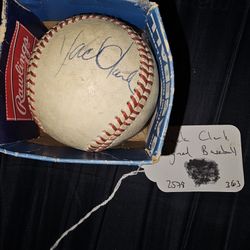 Jack Clark Autographed Baseball 