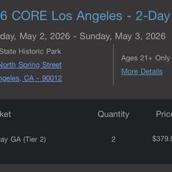 2 CORE LA GA Wristbands – Both for $380 