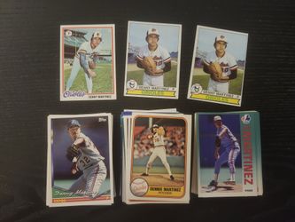 Dennis martinez baseball card collection