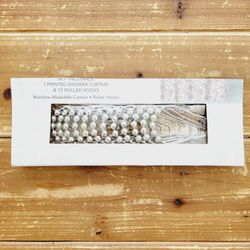 12 PIECE METAL CHROME ROLLER SHOWER CURTAIN HOOKS **BRAND NEW**