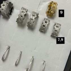 Moissanite Diamond VVS Jewelry Rings 