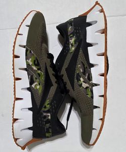 Camo Knit Sneakers with Zigzag Sole