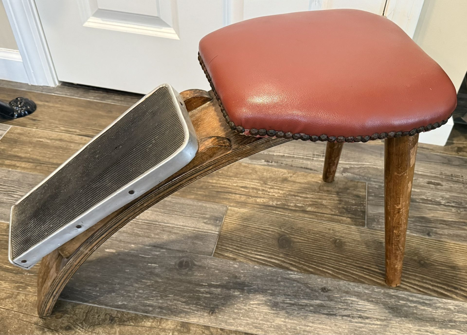 Vintage Shoe Store Salesman Fitting Stool
