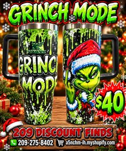 Grinch Mode 40 oz Tumbler