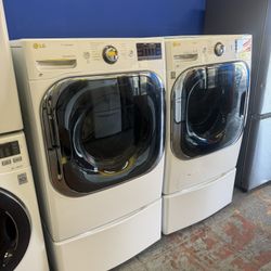LG Set Jumbo Washer And Dryer Gas 