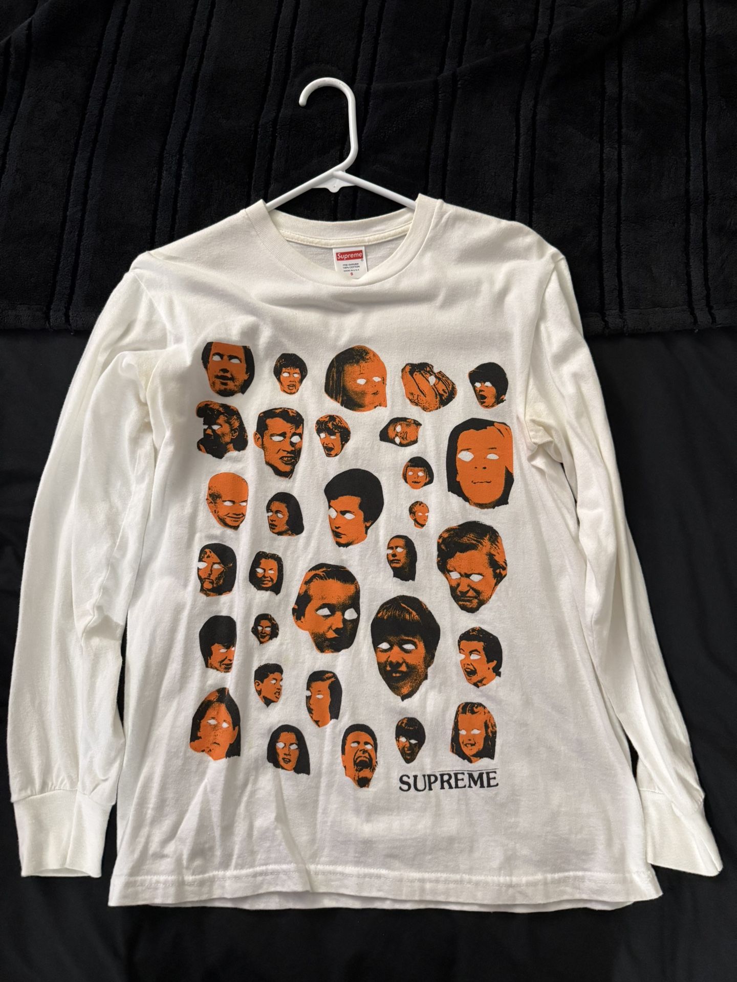 Supreme Faces Long Sleeve Shirt Size Small