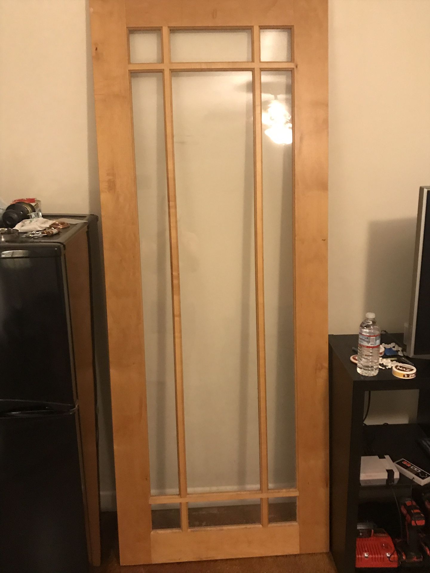 Solid wood/ glass door