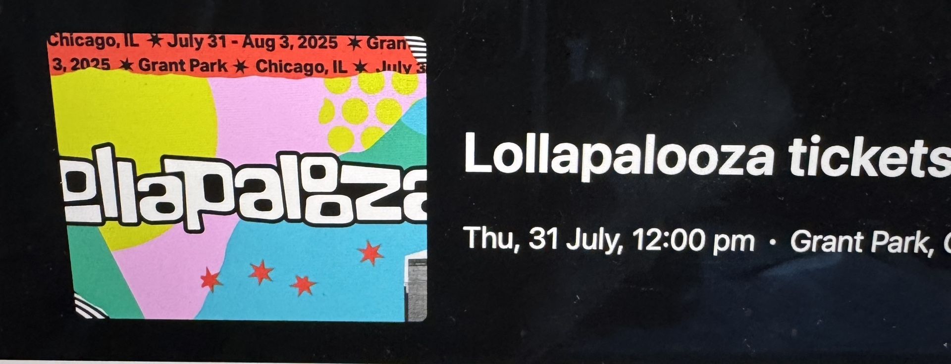 Lollapalooza 2025 Grant Park, Chicago