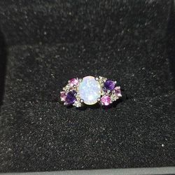  Opal Ring Sterling Silver By Kay Jewelers 