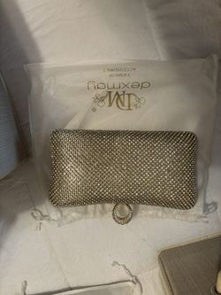 Gold Rhinestone Evening Bag.