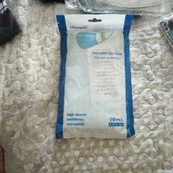 10 Pack Of Face Mask Disposable 