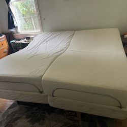 King Size Tempur-Pedic bed with Remotes Head and Feet raise with Message