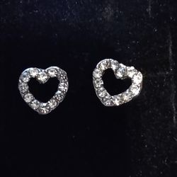 Diamond Heart Earrings 