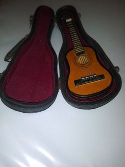 Miniature handmade guitar