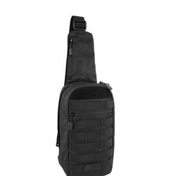 Highland Tactical Expo Sling Bag β Black β MOLLE Tactical Bag