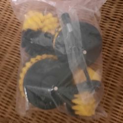 Scrubbing attachments for drills