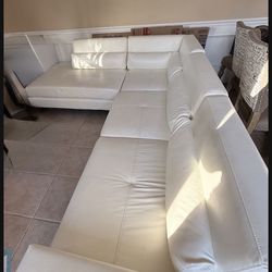 Shaped Sectional L Sofa - Convertible / Adjustable Backrests