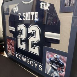 Emmit Smith Framed Jersey