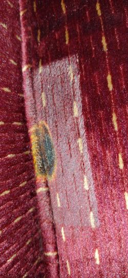 Burgundy Upholstered Armchair
