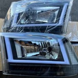 11-18 Dodge Ram 19-24 Ram LED DRL Headlights Luces Focos Micas Faros Faroles